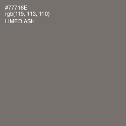 #77716E - Limed Ash Color Image